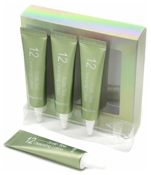 Пилинг-лосьон для кожи головы Masil 12 Scalp SPA Cleansing Lotion 15мл*4шт